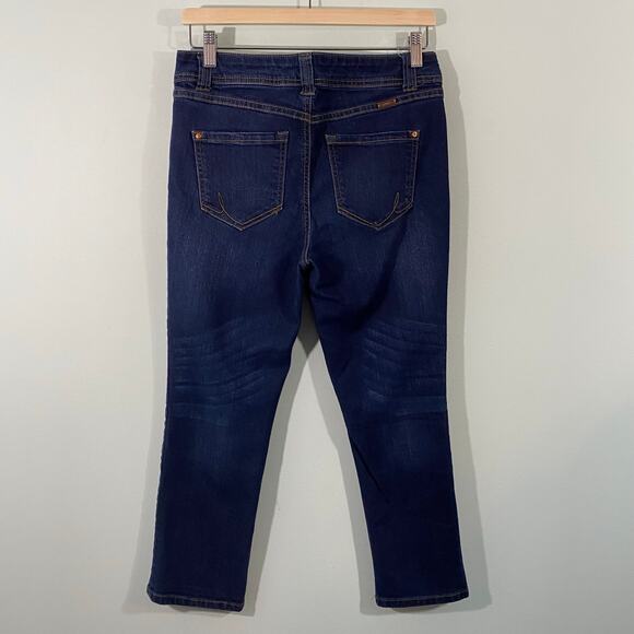 INC International Concepts Blue Med Wash Straight Leg Reg Fit Crop Jeans Size 8P - Picture 6 of 6